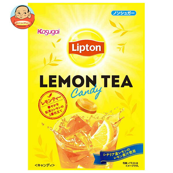 Rakuten - 春日井製菓 リプトン レモンティー キャンディ 58g×6袋入｜ 送料無料 お菓子 飴・キャンディー 袋 のど飴 リプトン レモン