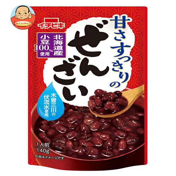 イチビキ 甘さすっきりのぜんざい 140g×20(10×2)袋入×(2ケース)｜ 送料無料 お菓子 和菓子 ぜんざい