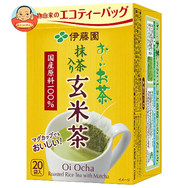 Roasted Rice Tea - 伊藤園 お〜いお茶 エコティーバッグ玄米茶 20袋入×10個入｜ 送料無料 ティーバッグ 玄米茶 エコ