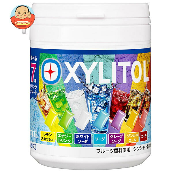 Rakuten - ロッテ キシリトールガム 7種アソートボトル ドリンク 133g×6個入｜ 送料無料 お菓子 ガム アソート レモン ソーダ グレープ ジンジャー コーラ