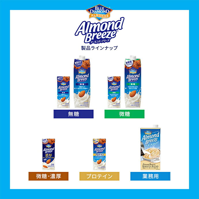 飲料 食品専門店 味園サポートのカゴメ アーモンド・ブリーズ プロテイン 200ml紙パック×24本入｜ 送料無料 アーモンド ミルク 高たんぱく 低糖質｜アングル2