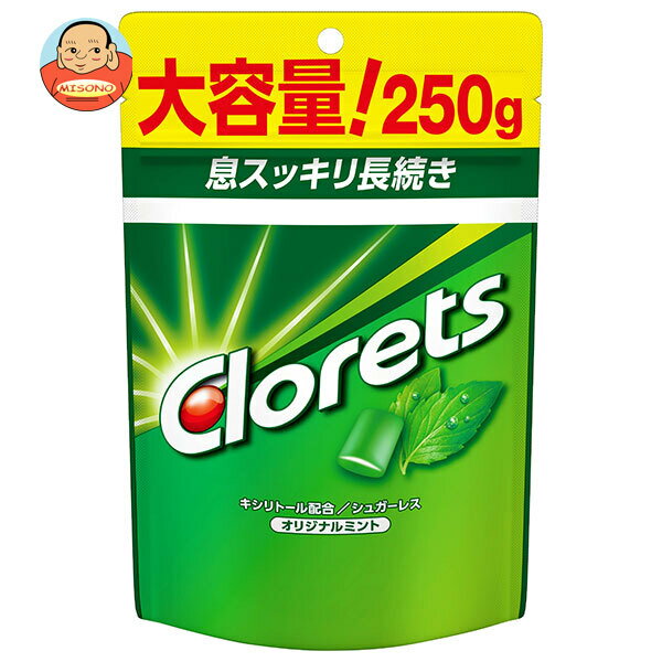 Xylitol Gum - [ポイント5倍！5/16(土)1時59分まで全品対象エントリー&購入]モンデリーズ・ジャパン クロレッツ XPオリジナルミント スタンドパウチ 250g×6個入×(2ケース)｜ 送料無料 お菓子 ガム パウチ クロレッツ オリジナルミント ミント