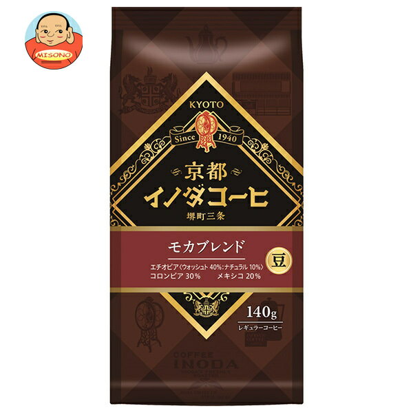 乐天商城 - キーコーヒー 京都イノダコーヒ モカブレンド 豆 140g×6入×(2ケース)｜ 送料無料 レギュラー コーヒー 珈琲 ブレンド 豆 モカ