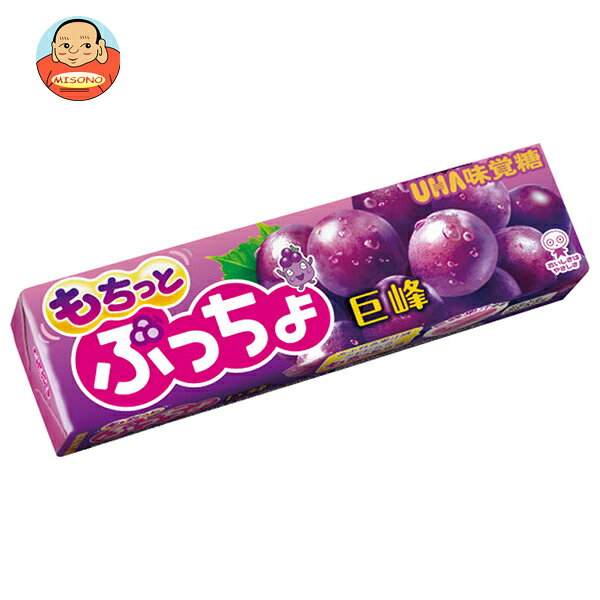 UHA味覚糖 ぷっちょスティック もちっと巨峰 10粒×10個入｜ 送料無料 お菓子 ソフトキャンディ ブドウ ぶどう