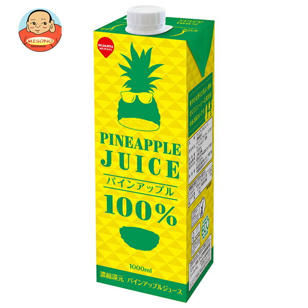 Pineapple - スジャータ 業務用パインアップル 1000ml紙パック×6本入｜ 送料無料 パインアップル 100% 1l 1L 紙パック