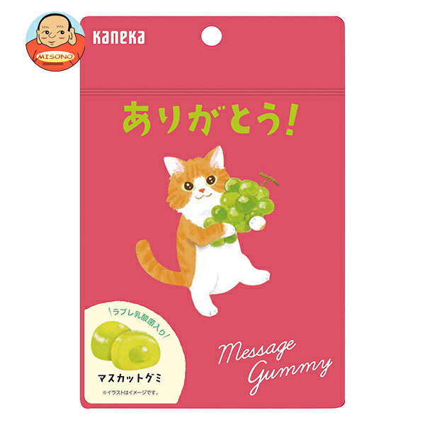 Rakuten - カネカ食品 メッセージグミ ありがとう マスカット 40g袋×10袋入×(2ケース)｜ 送料無料 グミ マスカット メッセージ ありがとう