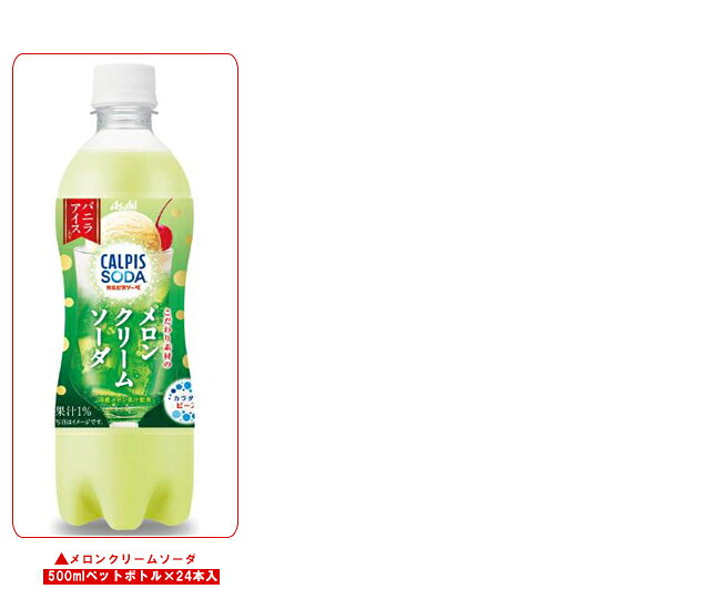 飲料 食品専門店 味園サポートのアサヒ飲料 カルピス・カルピスソーダ 選べる2ケースセット 500mlペットボトル×48(24×2)本入｜ 送料無料 カルピス ソーダ 炭酸 ペットボトル｜アングル3