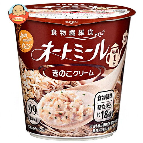 旭松 オートミール きのこクリーム 24.2g×6個入×(2ケース)｜ 送料無料 オートミール レトルト きのこ キノコ クリーム