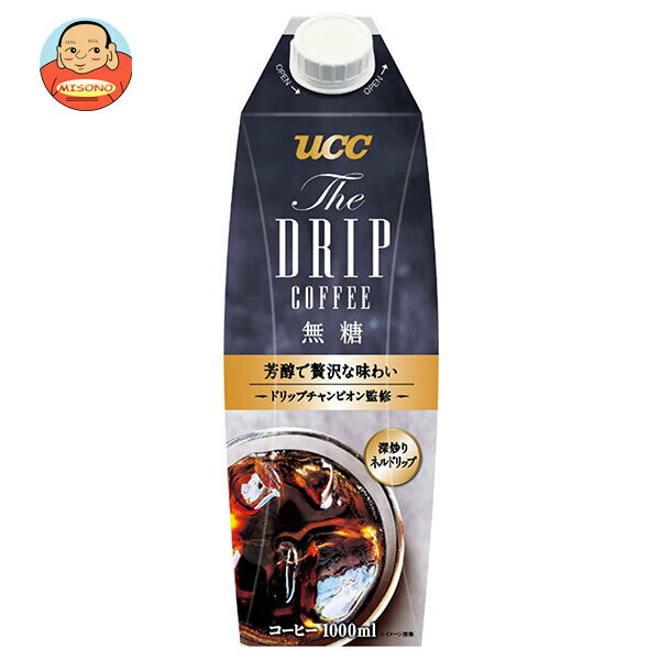 樂天商城 - [ポイント5倍！6/20(土)20時〜全品対象エントリー&購入]UCC UCC The DRIP COFFEE 無糖 1000ml紙パック×12本入×(2ケース)｜ 送料無料 コーヒー 珈琲 無糖 ブラック アイスコーヒー