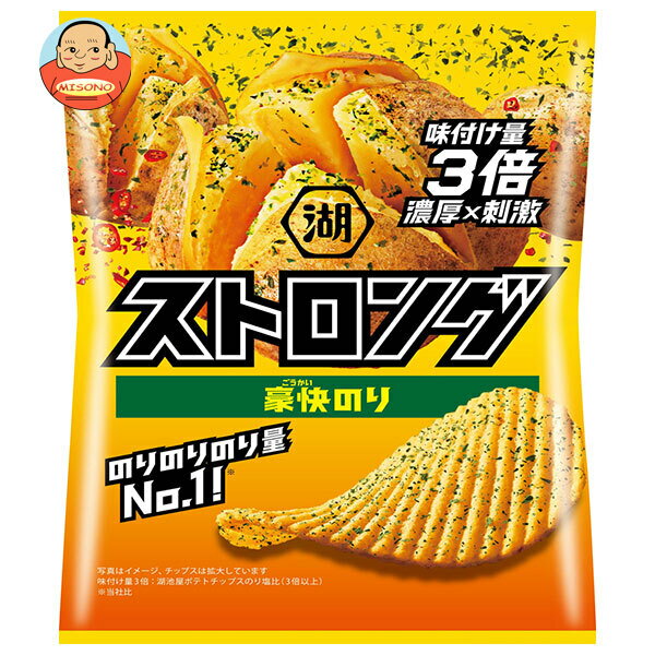 コイケヤ ストロング 豪快のり 53g×12袋入｜ 送料無料 お菓子 スナック菓子 ポテチ のり