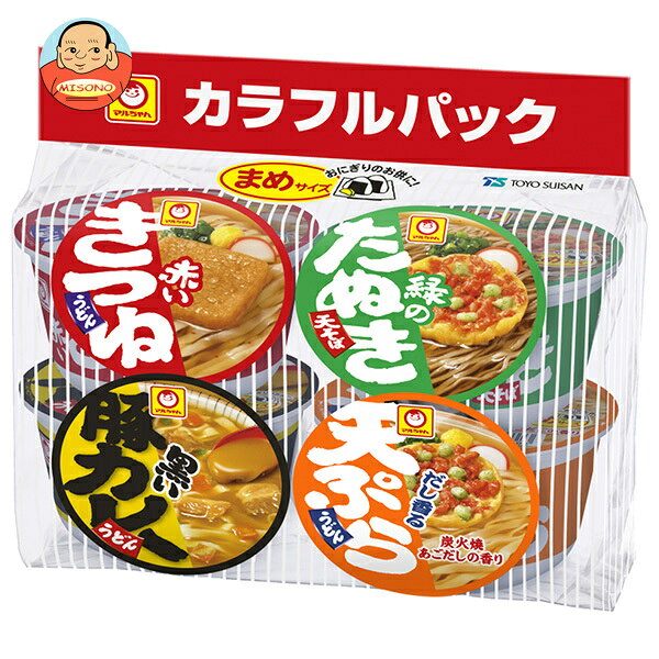 東洋水産 マルちゃん まめカラフルパック 4食入 西向け 172g×6袋入｜ 送料無料 イ...
