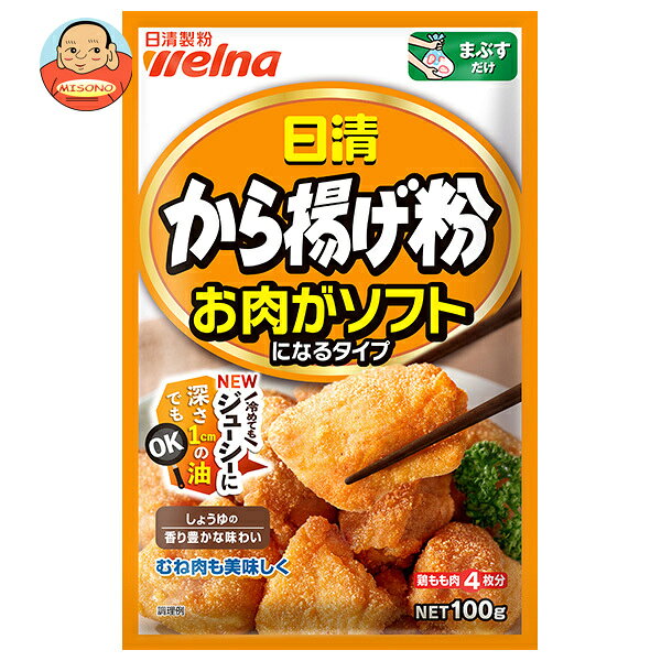 日清製粉ウェルナ 日清 から揚げ粉 お肉がソフトになるタイプ 100g×12袋入｜ 送料無料 から揚げ粉 からあげ粉 唐揚げ 粉 料理