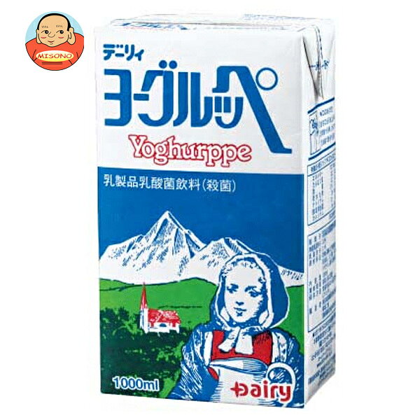 南日本酪農協同 デーリィ ヨーグルッペ 1L紙パック×6本入×(3ケース)｜ 送料無料 乳酸菌 乳酸飲料 1000ml 紙パック デーリー