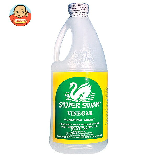 イマイ シルバースワン ホワイトビネガー 1Lペットボトル×12本入｜ 送料無料 調味料 さとうきび 発酵酢 強い酸味 酸味 フィリピン つけダレ お酢 輸入品 一般食品