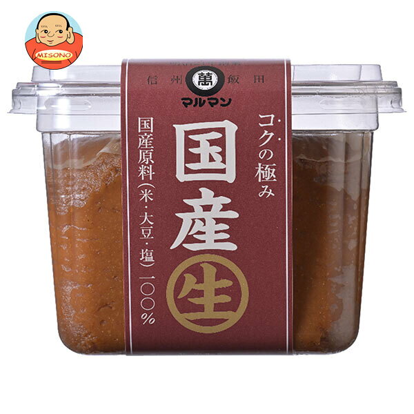 マルマン 国産 生 コクの極み 500g×6個入｜ 送料無料 無添加味噌 生味噌 国産原料 無添加 箱買い まとめ買い おすすめ 通販 ランキング