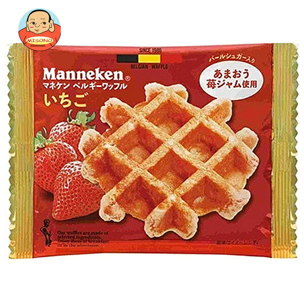 ローゼン マネケン いちごのワッフル ×6個入×(2ケース)｜ 送料無料 洋菓子 焼き菓子 お菓子 おやつ ストロベリー イ…