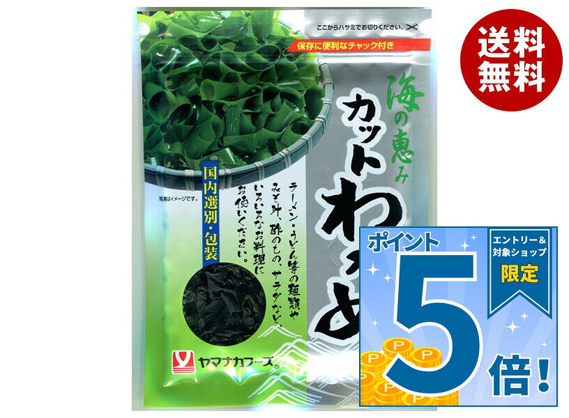 [ポイント5倍！10/17(土)9時59分まで全品対象エントリー&購入]ヤマナカフーズ カットわかめ(韓国産) 20g×10袋入×(2ケース)｜ 送料無料 乾物 わかめ 海藻