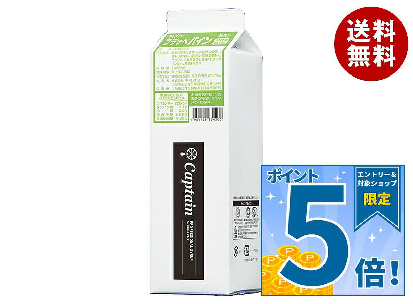 [ポイント5倍！9/11(金)1時59分まで全品対象エントリー&購入]中村商店 キャプテン フラッペパイン 1L紙パック×12本入…