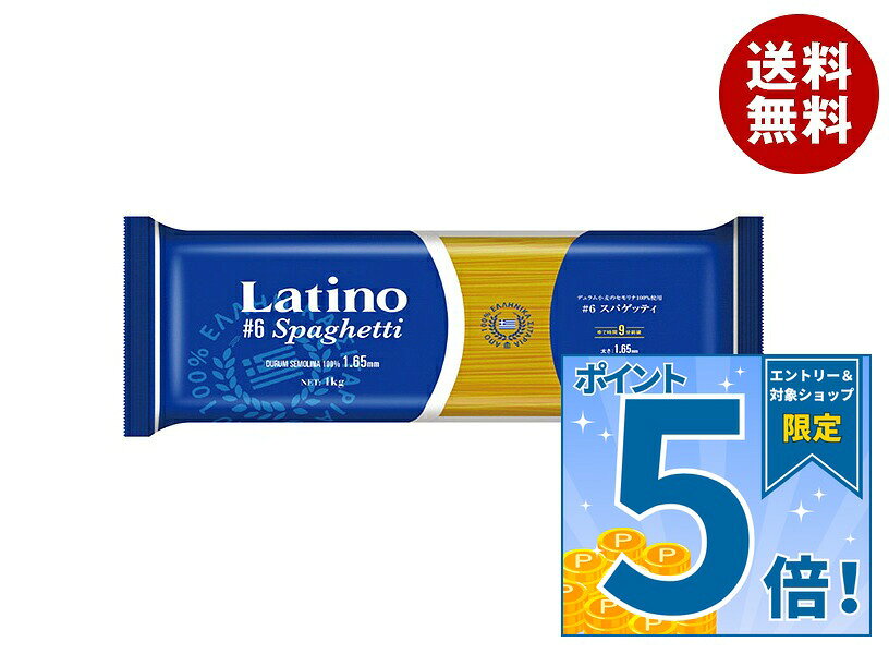富永貿易 ラティーノ #6スパゲッティ 1kg×12袋入｜ 送料無料 スパゲッティ パスタ スパゲッティ 麺 乾麺 パスタ麺