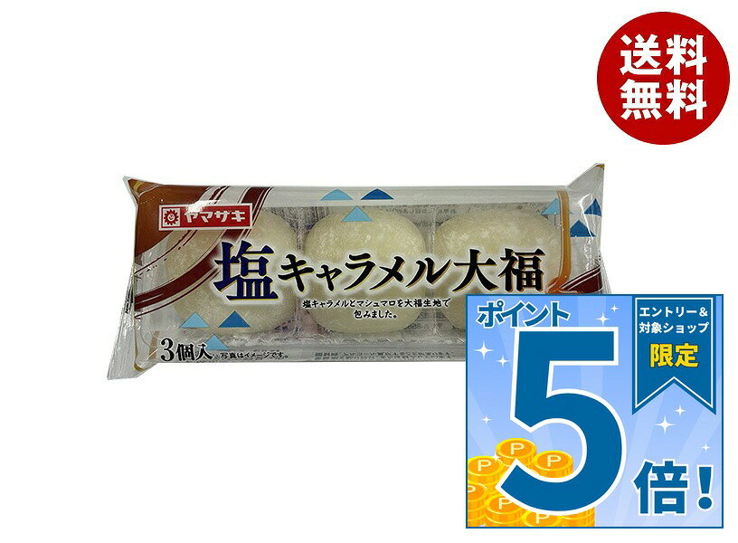 [ポイント5倍！9/11(金)1時59分まで全品対象エントリー&購入]山崎製パン 塩キャラメル 大福 3個入×10袋入｜ 送料無料 ヤマザキ 大福 和菓子 塩キャラメル スイーツ おやつ 手土産 和スイーツ