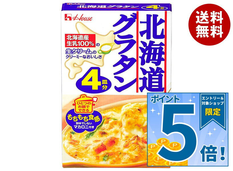 [ポイント5倍！9/11(金)1時59分まで全品対象エントリー&購入]ハウス食品 北海道グラタン 4皿分 164g×10袋入｜ 送料無料 グラタン マカロニ マカロニグラタン ソース 惣菜