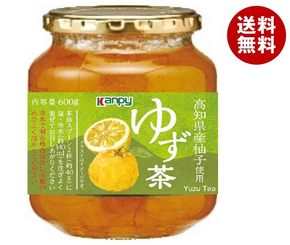 カンピー ゆず茶 600g瓶×12個入×(2ケース)｜ 送料無料 一般食品 嗜好品 瓶 ゆず 柚 お茶