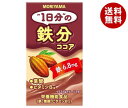 守山乳業 1日分の鉄分 ココア 125ml紙パック×24本入×(2ケース)｜ 送料無料 ココア 紙パック 栄養機能食品