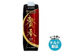 楽天MISONOYA楽天市場店【チルド（冷蔵）商品】キーコーヒー まろやか仕立て 贅香 無糖 1L紙パック×6本入｜ 送料無料 アイスコーヒー 珈琲 無糖 コーヒー 1000ml 1l