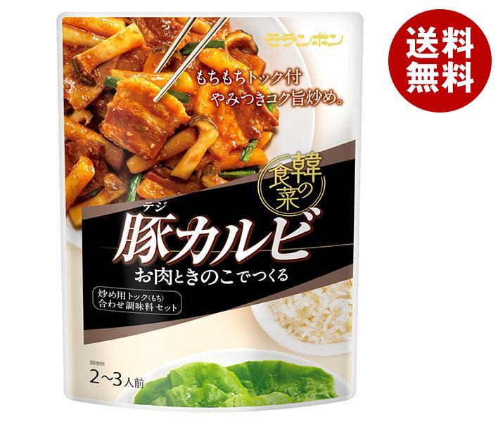 【6月27日(火)1時59分まで全品対象エントリー&購入でポイント5倍】モランボン 韓の食菜 豚カルビ 190g×10袋入｜ 送料無料 調味料 韓国料理 インスタント食品のサムネイル