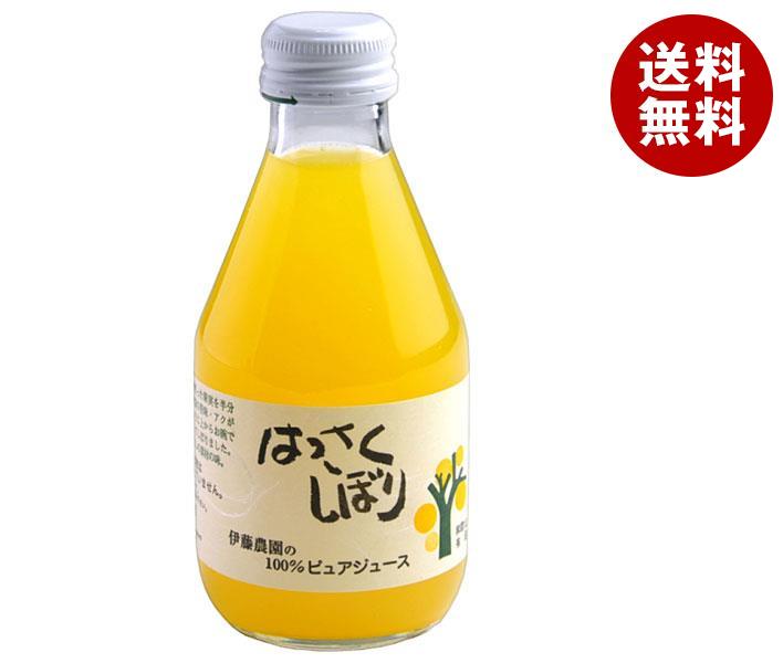 伊藤農園　100％ピュア 伊藤農園 100％ピュアジュース はっさく 180ml瓶×30本入｜ 送料無料 果実飲料 果汁100% みかん 瓶