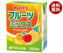 JANコード:4902986500610 原材料 糖類（果糖ぶどう糖液糖、砂糖）、果汁（りんご、うんしゅうみかん、オレンジ、パイナップル）、脱脂粉乳、酸味料、安定剤（ペクチン）、香料、着色料（カロチン） 栄養成分 (1本200mlあたり)エネルギー90kcal、たんぱく質1.7g、脂質0.0g、炭水化物23.2g、ナトリウム45mg、カルシウム55mg 内容 カテゴリ:乳飲料、果実飲料、ミックス、紙パックサイズ:170〜230(g,ml) 賞味期間 (メーカー製造日より)120日 名称 清涼飲料水 保存方法 常温を超えない温度で保存してください。 備考 販売者:南日本酪農協同株式会社 宮崎県都城市姫城町32街区3号 ※当店で取り扱いの商品は様々な用途でご利用いただけます。 御歳暮 御中元 お正月 御年賀 母の日 父の日 残暑御見舞 暑中御見舞 寒中御見舞 陣中御見舞 敬老の日 快気祝い 志 進物 内祝 %D御祝 結婚式 引き出物 出産御祝 新築御祝 開店御祝 贈答品 贈物 粗品 新年会 忘年会 二次会 展示会 文化祭 夏祭り 祭り 婦人会 %Dこども会 イベント 記念品 景品 御礼 御見舞 御供え クリスマス バレンタインデー ホワイトデー お花見 ひな祭り こどもの日 %Dギフト プレゼント 新生活 運動会 スポーツ マラソン 受験 パーティー バースデー