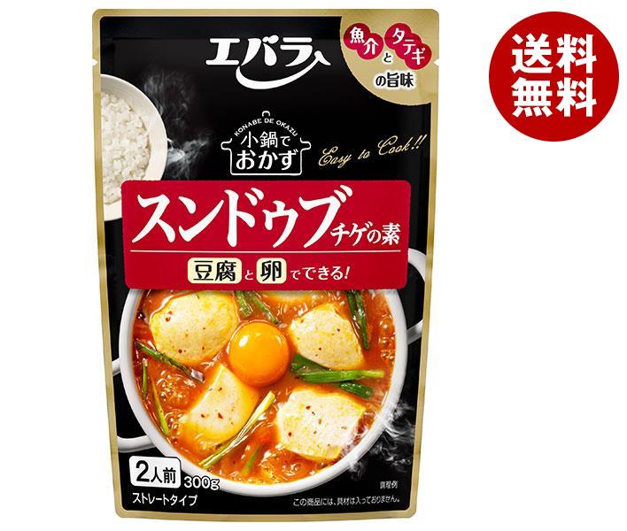 エバラ食品 小鍋でおかず スンドゥブチゲの素 300g×12袋入｜ 送料無料 スープ インスタント チゲ