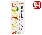 青森県りんごジュース シャイニー 青森のおもてなし 200ml紙パック×24本入×(2ケース)｜ 送料無料 果実飲料 アップル りんご 果汁100% PET