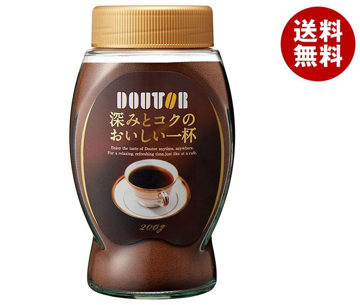 ドトールコーヒー 深みとコクのおいしい一杯 200g瓶×12本入｜ 送料無料 嗜好品 インスタントコーヒー 珈琲 FD製法 瓶のサムネイル