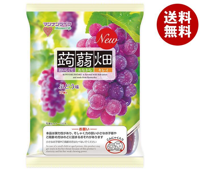 マンナンライフ 蒟蒻畑 ぶどう味 25g×12個×12袋入×(2ケース)｜ 送料無料 お菓子 デザート こんにゃくゼリー 葡萄 ブドウのサムネイル