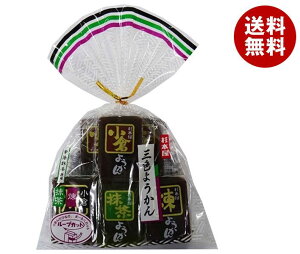 【送料無料・メーカー/問屋直送品・代引不可】杉本屋製菓 三色ようかん 360g(40g×9個)×12袋入｜ 菓子 羊羹 詰め合わせ ミニようかん