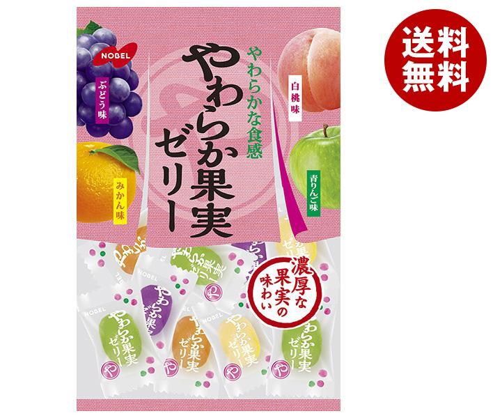 ノーベル製菓 やわらか果実ゼリー 230g×6袋入×(2ケース)｜ 送料無料 お菓子 おやつ ゼリー フルーツアソート