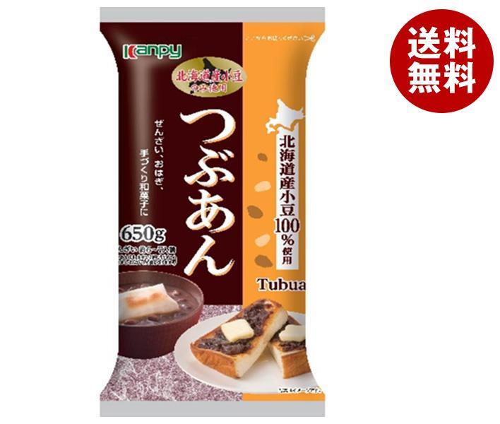 カンピー つぶあん 650g×12袋入×(2ケース)｜ 送料無料 北海道産 あずき あんこ 製菓 和菓子 材料