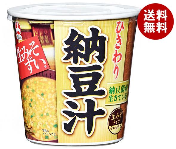 旭松 旭松カップ 生みそずい ひきわり納豆汁 15.5g×6個入｜ 送料無料 味噌汁 みそ汁 納豆 ひきわり納豆 納豆汁