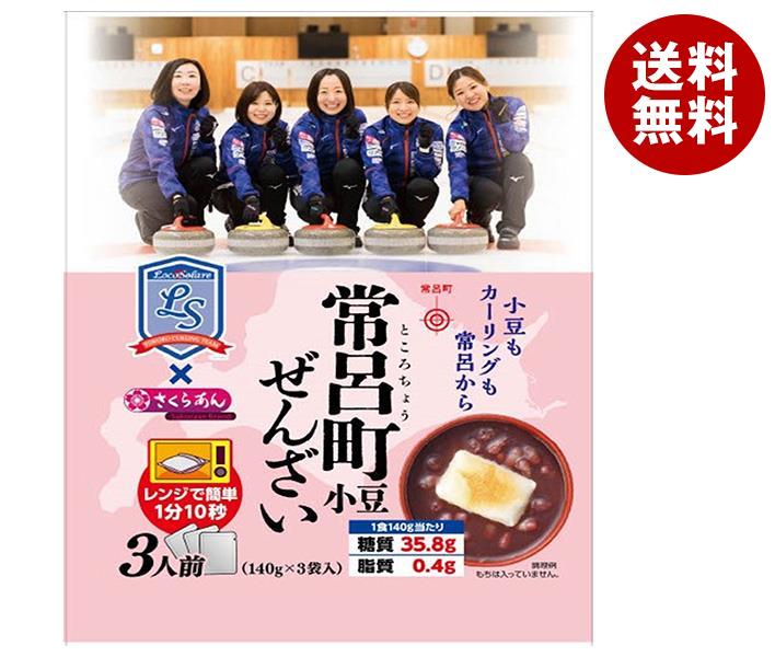 ぜんざい 谷尾食糧工業 常呂町小豆ぜんざい3人前 (140g×3P)×12袋入｜ 送料無料 お菓子 和菓子 ぜんざい 北海道産小豆