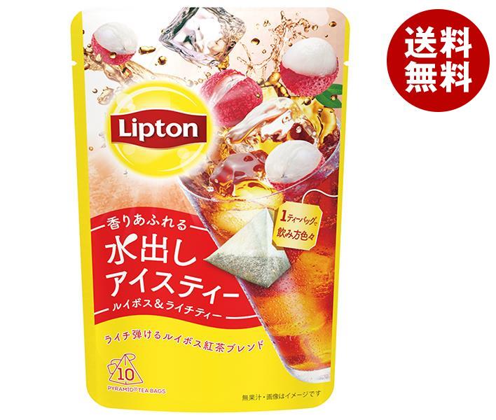 リプトン 水出しアイスティー ルイボス＆ライチティー ティーバッグ 10P×6袋入｜ 送料無料 嗜好品 ティーバッグ 水出し紅茶のサムネイル