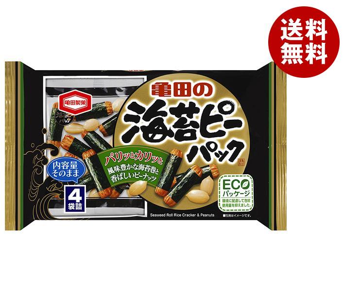 亀田製菓 海苔ピーパック 85g×12袋入｜ 送料無料 おかき あられ ピーナッツ 米 おやつ 袋 おつまみのサムネイル