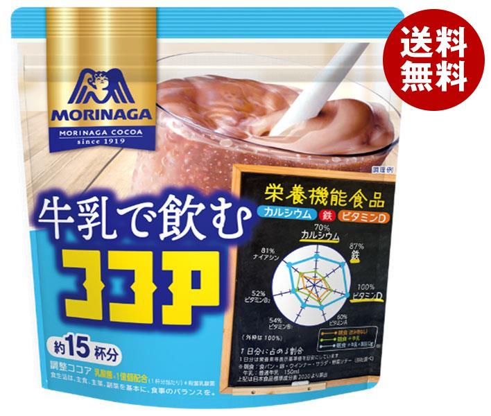 森永製菓 牛乳で飲むココア 180g×12袋入×(2ケース)｜ 送料無料 インスタント ココア 乳酸菌 食物繊維 ポリフェノール