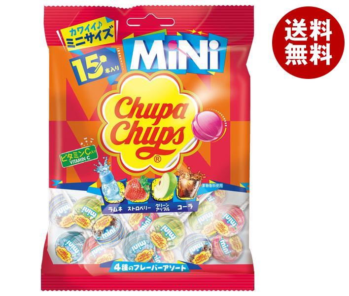 キャンディ クラシエフーズ チュッパチャプス ミニ アソートバック 15個×6本入×(2ケース)｜ 送料無料 お菓子 飴 キャンディ