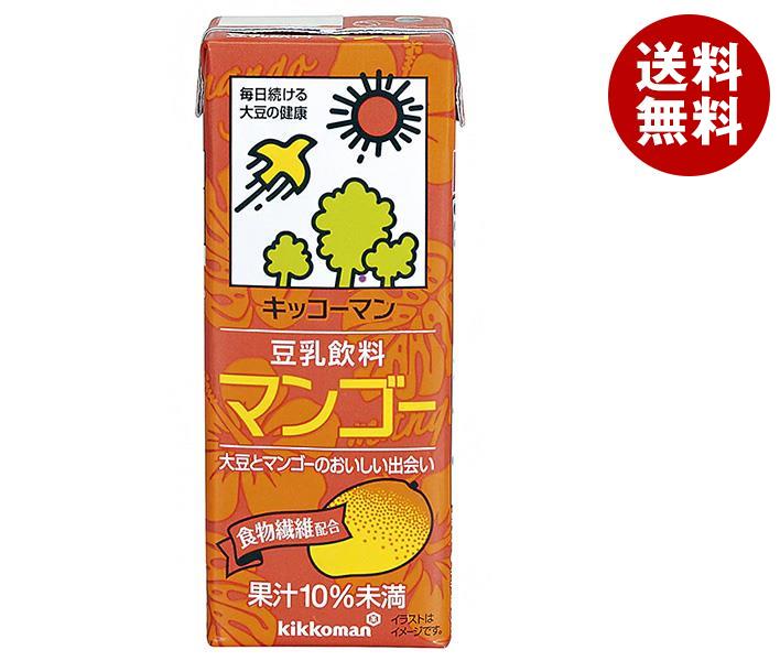 [ポイント5倍！8/27(火)9時59分まで全品対象エントリー&購入]キッコーマン 豆乳飲料 マンゴー 200ml紙パック×18本入×(2ケース)｜ 送料無料 豆乳 キッコーマン マンゴー 200ml 紙パックのサムネイル