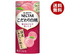 不二家 ネクター こだわり白桃 195gカートカン×24本入×(2ケース)| 送料無料 カートカン 果実飲料 ピーチ 桃 白桃