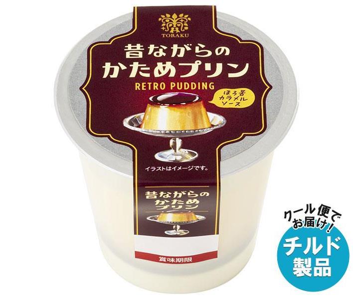 トーラク 昔ながらのかためプリン 90g×6個入×(2ケース)｜ 送料無料 チルド商品 プリン デザート おやつ