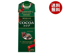 チョコレートドリンク 守山乳業 喫茶店の味 ココア 1000g紙パック×6本入｜ 送料無料 アイスココア 1l 1L 紙パック