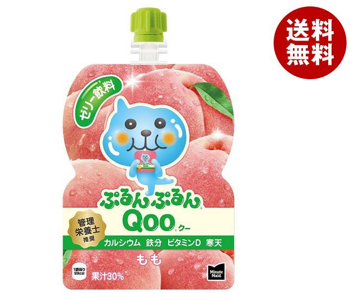 コカコーラ ミニッツメイド ぷるんぷるんQoo(クー) もも 125gパウチ×6本入｜ 送料無料 ゼリー飲料 ゼリー ゼリードリンク ピーチ 桃