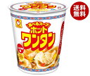 東洋水産 マルちゃん ホットワンタン しょうゆ味 46g×12個入| 送料無料 インスタント食品 スープ 即席 カップ